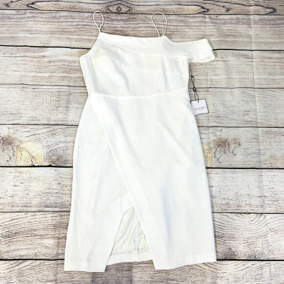 Laundry By Shelli Segal Dresses & Skirts - Laundry by Shelli Segal White One Shoulder  Dress 12